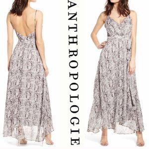 ASTR The Label Grey Python Maxi Dress